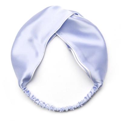 China Private label soft luxury silk headband silk scrunchies for women mulberry 100% silk hair bands for sale