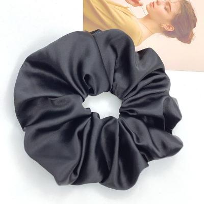 China Fashion Factory In Stock Satin Hair Scrunchies Multicolor Jumbo Hair Ties for sale