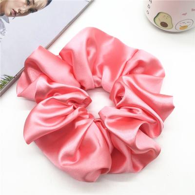 China Hot Famous Brands Silk Satin Hair Scrunchies Fashion Amazon Designer Wholesale Scrunchies for sale