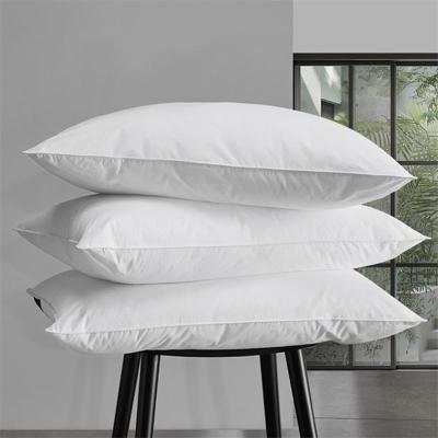 China Custom Anti-Static Sleeping White Bed Pillows Duck Down Feather Hotel Home/Hotel Bed Collection For Sleep for sale