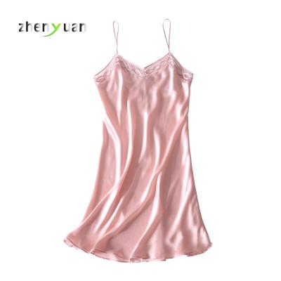 China Fashion High Quality Nightgown QUICK DRY Customized Silk Pajamas for sale