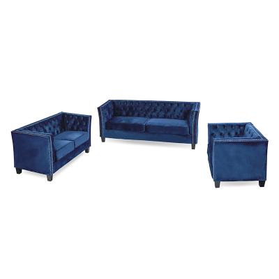 China Sofa Popular sectional wooden feet in Europe and America PU sping modern pocket sofa set living room sofa for sale