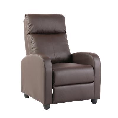 China Sectional Sofa PU Cover Push Chair Cheaper Leather Recliner Chair Sofa for sale