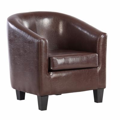 China Lounge Chair Tub Chair Armchair For Dining Modern Living Room Reception Lounge Furniture PU for sale