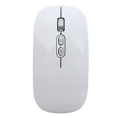 China High Quality BT 2.4Ghz White Custom Laptop Computer Laptop OEM 3D Cute Silent Slim Charging Wireless Mouse for sale