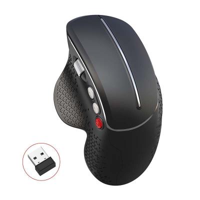 China New 2.4G Radio Human Vertical Ergonomics Optical Mouse USB Vertical Ergonomic Wireless Gaming Mouse with 4 Adjustable DPI for sale