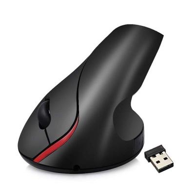 China 3D Ergonomic Healthy Wireless Rechargeable Mouse 2.4G 2400DPI Charging Optical Vertical Wireless Mouse for sale