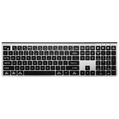 China Wireless Desktop 108Keys QWERTY Wireless Keyboard for MacBook All-in-One System Dual Charging Keyboard BT5.0 for sale