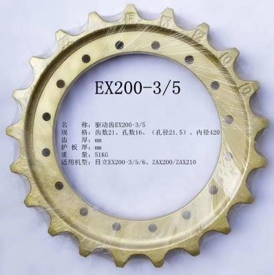 China Machinery repair shops EX200-3 EX200-5 ex200-6 zax200 zax210 51KG track wheel sprocket for excavator undercarriage for sale