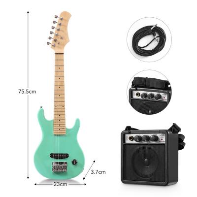 China Exquisite Musical Instrument Mini Amplifier Kit Children Kids Small Size 30 Inch Electric Guitar OEM Huasheng With 5 Watt Music Lovers for sale