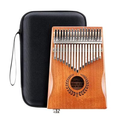 China 17 Keys 17 Keys Kalimba Thumb Finger Electric Piano Mbira Adult Children Mahogany Bear Shaped Transparent (NATURAL) for sale