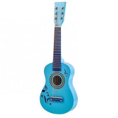 China Educational Toy 23 Inch Small Guitar 6 Strings Wooden Children's Musical Instrument Musical Toys For Kids Boys Girls Playing Wooden Gift 20PCS/CTN for sale