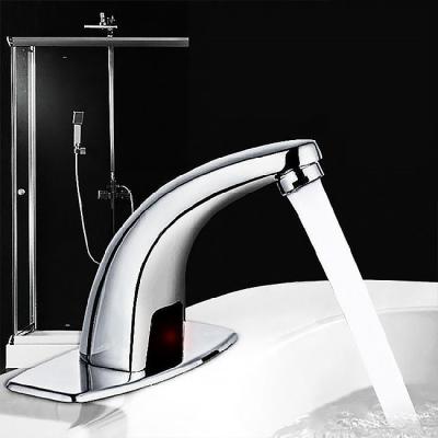 China Bathroom Faucets Water Heater Faucet Cold Water Basin Faucet Touchless Hand Wash Thermostatic Instant Single Handle Sensor Zinc Alloy Handle for sale