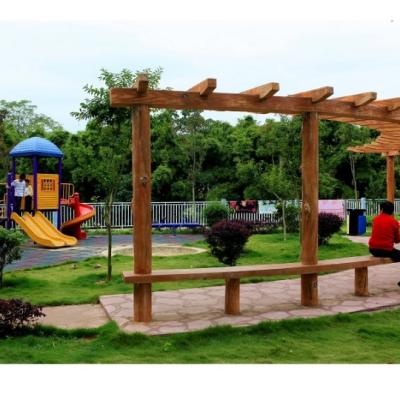 China New Type Easily Assembled WPC Park Garden Balcony Yard Composite Pergola for sale