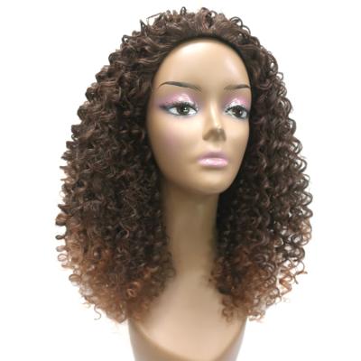 China Afro Kinky Curl Fluffy Kinky Curl Afro Kinky Curl New Arrivals Wigs Half Wig Spring Machine Made High Quality for sale