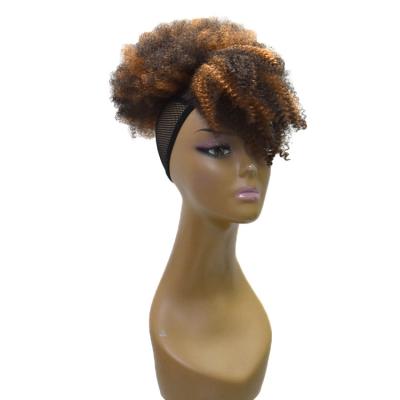 China Marley Braid Puff Ponytail New Arrivals Synthetic Fiber Marley Braid Puff Ponytail Short Hair Extension Marley Short Hair Extension Pineapple Wig Drawstring Afro Puff Ponytail for sale