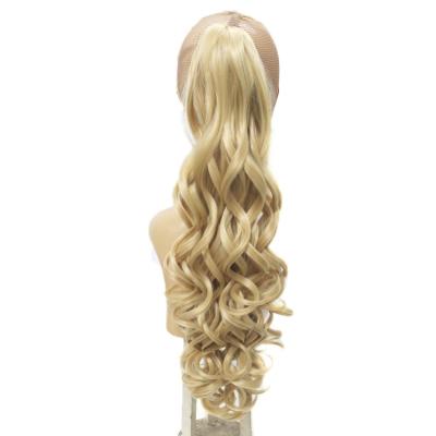 China Claw Clip Novelties Wholesale Heat Resistant Voluminous Wavy Claw Ponytail Jaw Ponytail Curls Synthetic Hair Extensions Clip In Hair Extensions for sale