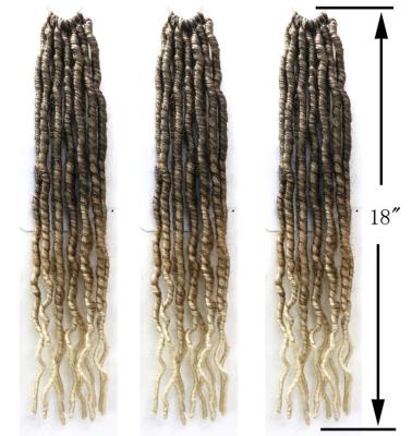 China X-Ring Hair New Arrivals Amazon 3X Inch 3X Spring Twist Color Women Ombre Sun 613 Crochet African Faux Locs Hair Extension for sale