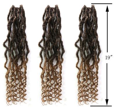 China Peruque Tresse De River Locs Crochet Hair Pieces Hair Extension Goddess Faux Locs From X-Ring Hair New Arrivals Amazon Bestseller for sale