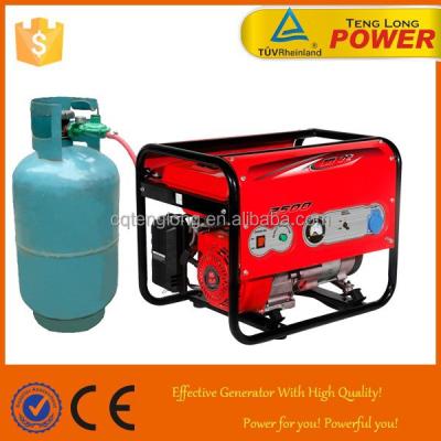 China Mobile LPG Gas Generator Price; 2.8kw air cooled generator 4L~26L for sale