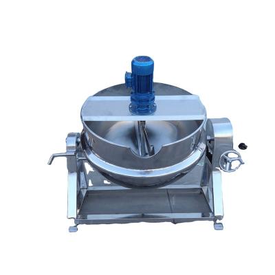 China Industrial Commercial Dairy Factory Stainless Steel Kettle Food Processing Steam Jacket Kettle for sale