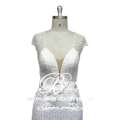 China New Wedding Dress Factory Style Lace Mermaid Anti-static Wedding Dress for sale