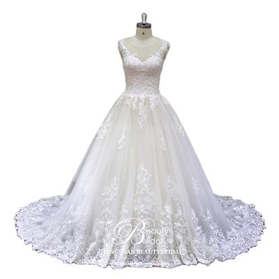 China XF17146 Hot Sale Ball Gown Wedding Dress Anti-static Sleeveless Elegant Wedding Dresses For Wedding for sale