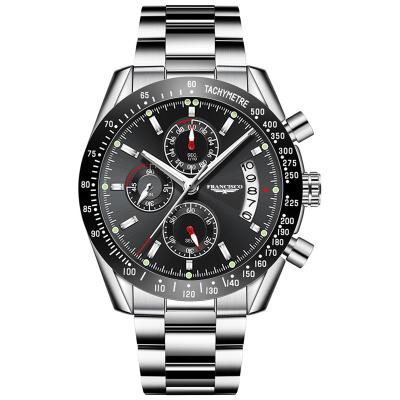 China China Factory Wholesale Stainless Steel Quartz Chronograph Watches Men's Wrist Watch Wristwatch Luxury Chronograph Watch for sale