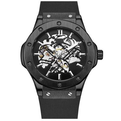 China Wholesale Custom Analog Mechanical Automatic Men's Wristwatch Skeleton Power Reserve 44mm Skeleton Power Watch for sale