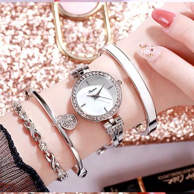 China Wholesale 2020 Automatic Date Fancy Ladies Watches Brands Women Waterproof Cheap Luxury Watch Set With Bracelet for sale