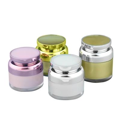 China Cosmetic Jar 50g 30g Clear Plastic Cream Plastic Jars Frosted Matte White Cosmetic Jar for sale