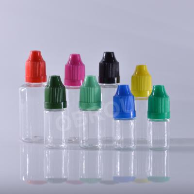 China 5ml 10ml 15ml 20ml 30ml Plastic Medicine PET Bottle Dropper Bottles e Liquid Bottle With Child Safe Cap for sale