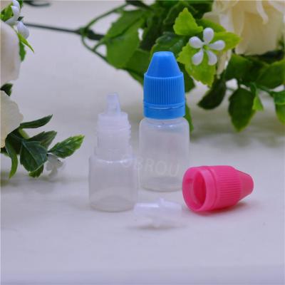 China Medicine Sizes 2ml 4ml Mini PE Eye Dropper Sample Plastic Bottle With Visible Child Safe And Tamper Proof Cap for sale