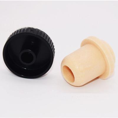 China Bottles Cover Wooden Polymer Bottle Plug Wine Bottle Cork Wood Stopper Pour Oil Bottle Cover for sale