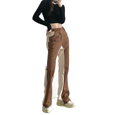 China Bell Color Fashion High Waist Casual Antibacterial Women Bottoms Loose Jeans Gaiters For ins Style Ladies Casual Pants for sale