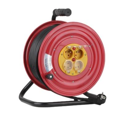 China French Type Cables Home Appliance Metal Drum Extension Cable Reel Reel for sale