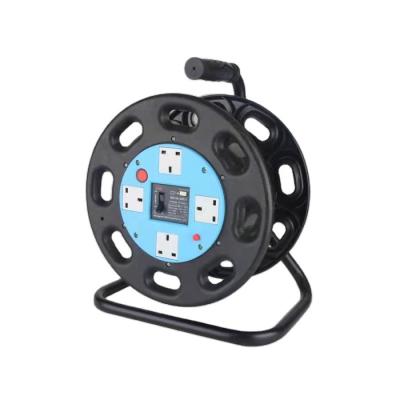 China Industrial Equipment Extension Cord Reels 4 UK Plugs Cable Reel Support For Custom for sale