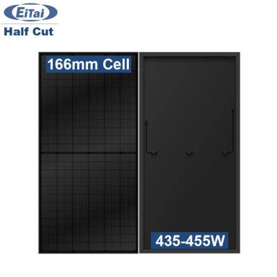 China E-006 EITAI 450W Solar Panel Black Full Half Cut Power 144 Cell Solar Panel 450W Solar Panel 2108*1048*35mm for sale