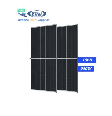 China Half Solar System EITAI Cut Watt Solar Panel Price 535W 545W 550W 555W Solar Panel 500W 500W 10BB Solar Panel for sale