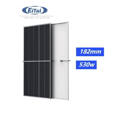 China Solar System EITAI 550W 555W 540W 530W Half Solar Panel 11BB Solar Power Half Cut Off Sunpower Solar Panel for sale