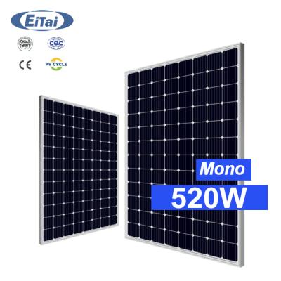 China Eitai solar panel 380W 450W 460W 500W 530W from Eitai 1000 watt high quality mono price 2108*1048*35 mm 50000 watt solar panel for sale