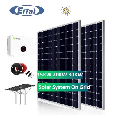 China EITAI Home Solar 3KW 5KW 8KW On Grid Pv Grid Tie Station System 10KW 15KW 20KW 50KW Solar System Sn-49 for sale