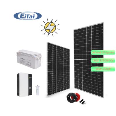 China Best Price ES-88 Off Grid 22kw System Kit Home Solar Panel System Off Grid 25kw Power Kit for sale