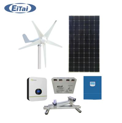 China EITAI Kit With Battery Backup Hybrid Solar Home Wind Power System Solar Hybrid Power System for sale