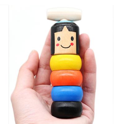 China Kids Toy Desalen Magic Tricks Prop Toy Unbreakable Wooden Man Wooden Magic Toy Wooden Play for sale