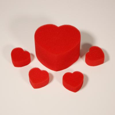 China Funny Big Four Sponge Magic Prop One Multiplying Sponge Hearts Small Magic Tricks for sale