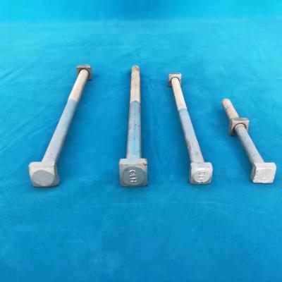 China Instrument China Manufacture Square U Bolt Head Square Bolt And Square Nut for sale