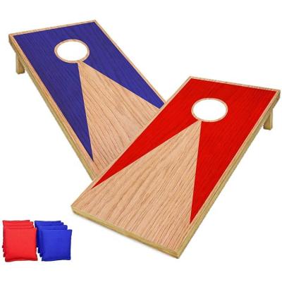 China Plywood& Pine Wood 3ft*2ft Cornhole Game Set With 8 Bean Bags Toss Game For Outdoor Party for sale