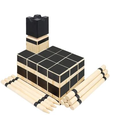 China Outdoor Game Good Quality Kubb Wooden Kubb Yard Game Interactive Approved Set for sale