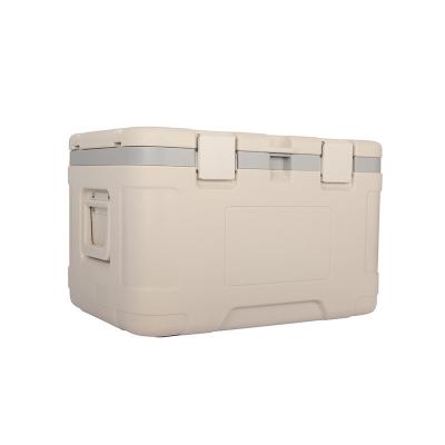 China Waterproof Hot Selling Container Food Delivery Bin 50L Ice Chest Thermal Insulated Cooler Camping Cold Box for sale